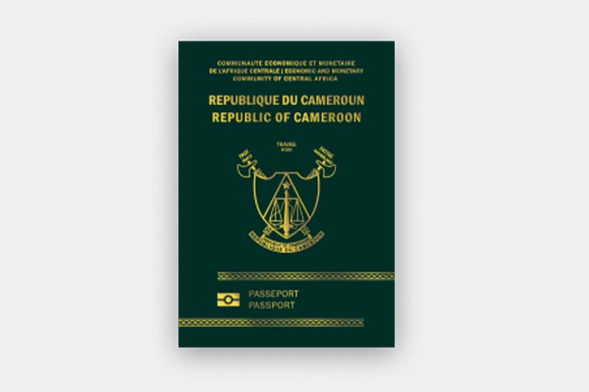 Cameroon New Passport Travel Map Cameroon Gabon ITM La